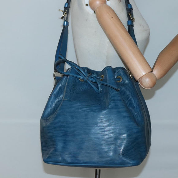 LOUIS VUITTON Epi Petit Noe Shoulder Bag Blue M44105 LV Auth 129672
