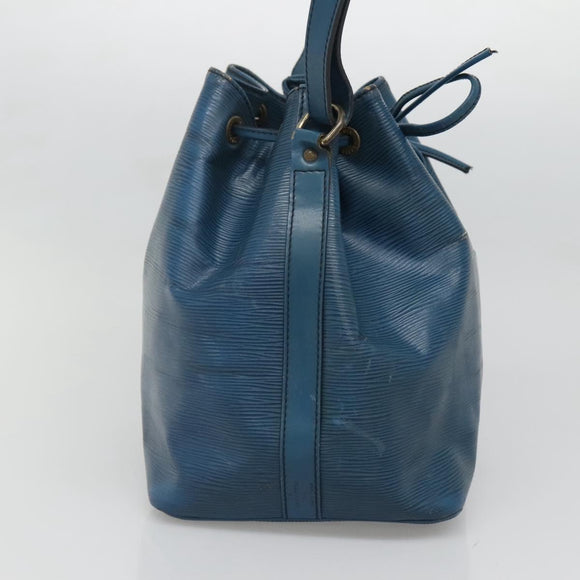 LOUIS VUITTON Epi Petit Noe Shoulder Bag Blue M44105 LV Auth 129672