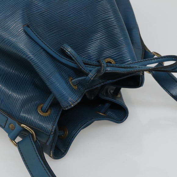 LOUIS VUITTON Epi Petit Noe Shoulder Bag Blue M44105 LV Auth 129672