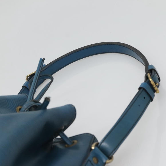 LOUIS VUITTON Epi Petit Noe Shoulder Bag Blue M44105 LV Auth 129672