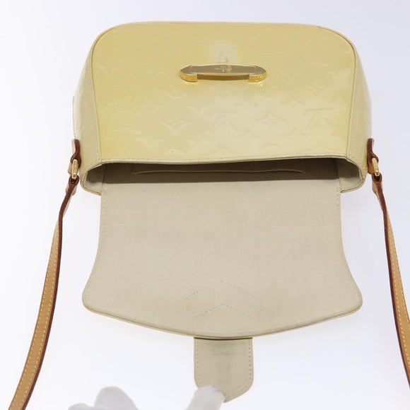 LOUIS VUITTON Vernis Bell Flower GM Shoulder Bag Broncorail M91706 Auth 129676