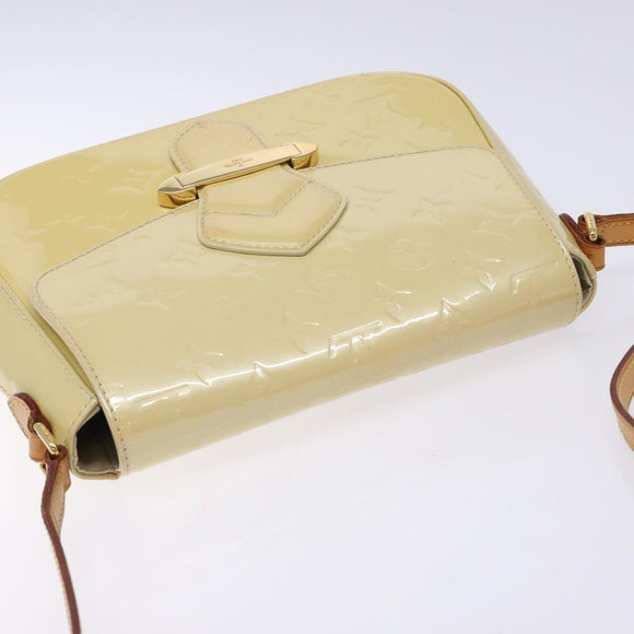 LOUIS VUITTON Vernis Bell Flower GM Shoulder Bag Broncorail M91706 Auth 129676