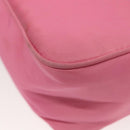 PRADA Hand Bag Nylon Pink Silver Auth 129678-17