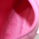 PRADA Hand Bag Nylon Pink Silver Auth 129678-11