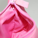 PRADA Hand Bag Nylon Pink Silver Auth 129678-20