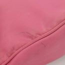PRADA Hand Bag Nylon Pink Silver Auth 129678-5