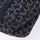 CELINE Sulky Hand Bag Canvas Navy Auth 129685-15
