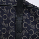 CELINE Sulky Hand Bag Canvas Navy Auth 129685-9