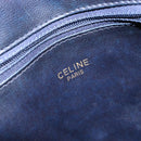 CELINE Sulky Hand Bag Canvas Navy Auth 129685-19