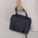 CELINE Sulky Hand Bag Canvas Navy Auth 129685-22