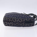 CELINE Sulky Hand Bag Canvas Navy Auth 129685-3