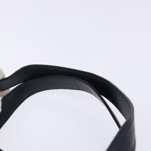 CELINE Sulky Hand Bag Canvas Navy Auth 129685