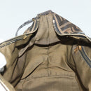 FENDI Zucca Canvas Vanity Pouch Black Brown Auth 129688-22