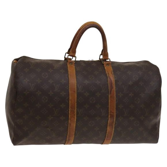 LOUIS VUITTON Monogram Keepall 50 Boston Bag M41426 LV Auth 129690