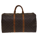 LOUIS VUITTON Monogram Keepall 50 Boston Bag M41426 LV Auth 129690-2