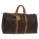 LOUIS VUITTON Monogram Keepall 50 Boston Bag M41426 LV Auth 129691-1