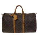 LOUIS VUITTON Monogram Keepall 50 Boston Bag M41426 LV Auth 129691-13