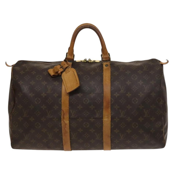 LOUIS VUITTON Monogram Keepall 50 Boston Bag M41426 LV Auth 129691