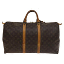 LOUIS VUITTON Monogram Keepall 50 Boston Bag M41426 LV Auth 129691-2