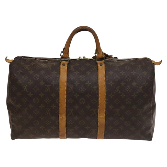 LOUIS VUITTON Monogram Keepall 50 Boston Bag M41426 LV Auth 129691