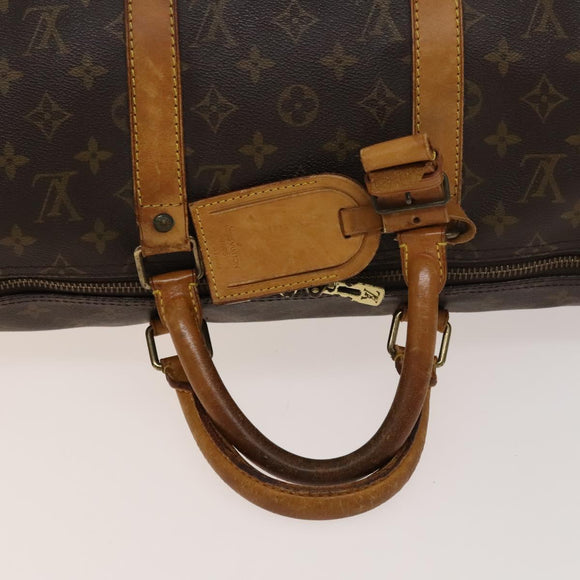 LOUIS VUITTON Monogram Keepall 50 Boston Bag M41426 LV Auth 129691