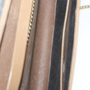 Christian Dior Honeycomb Canvas Chain Shoulder Bag PVC Black Gold Auth 129697-11