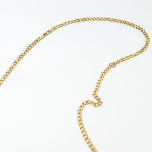 Christian Dior Honeycomb Canvas Chain Shoulder Bag PVC Black Gold Auth 129697