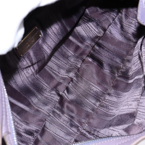 Salvatore Ferragamo Gancini Hand Bag Leather Purple Auth 129700