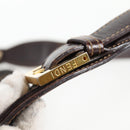 FENDI Zucca Canvas Shoulder Bag Black Brown gold Auth 129703-9