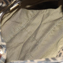 FENDI Zucca Canvas Shoulder Bag Black Brown gold Auth 129703-11