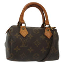 LOUIS VUITTON Monogram Mini Speedy Hand Bag M41534 LV Auth 129715-1