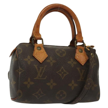 LOUIS VUITTON Monogram Mini Speedy Hand Bag M41534 LV Auth 129715