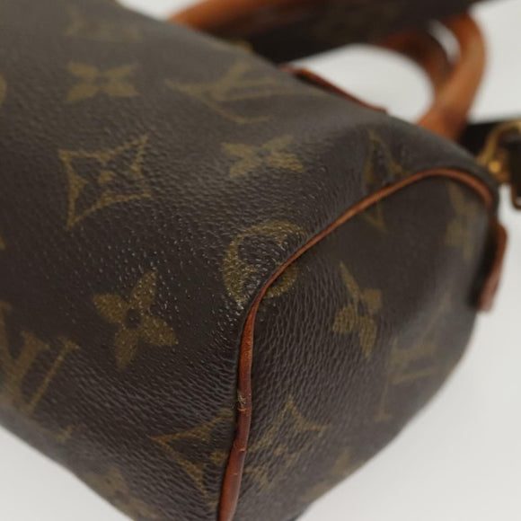 LOUIS VUITTON Monogram Mini Speedy Hand Bag M41534 LV Auth 129715
