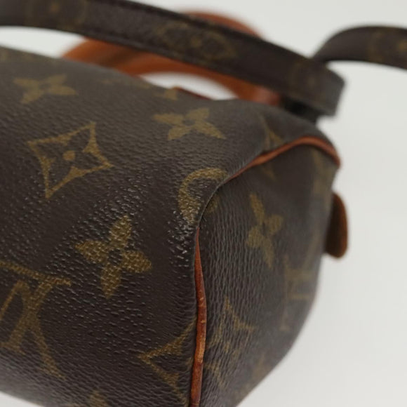 LOUIS VUITTON Monogram Mini Speedy Hand Bag M41534 LV Auth 129715