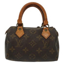 LOUIS VUITTON Monogram Mini Speedy Hand Bag M41534 LV Auth 129715-13