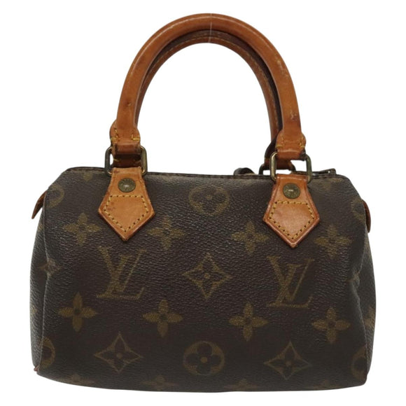 LOUIS VUITTON Monogram Mini Speedy Hand Bag M41534 LV Auth 129715