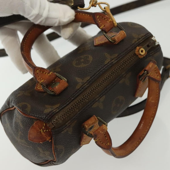 LOUIS VUITTON Monogram Mini Speedy Hand Bag M41534 LV Auth 129715