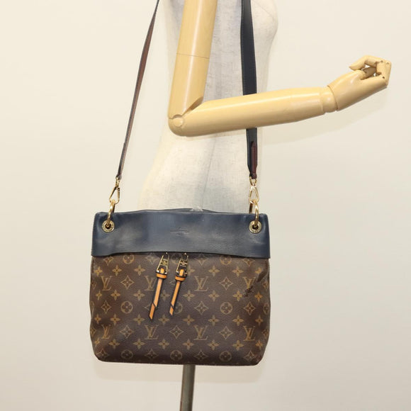 LOUIS VUITTON Monogram Tuile Reevess Shoulder Bag 2way M43441 LV Auth 129721