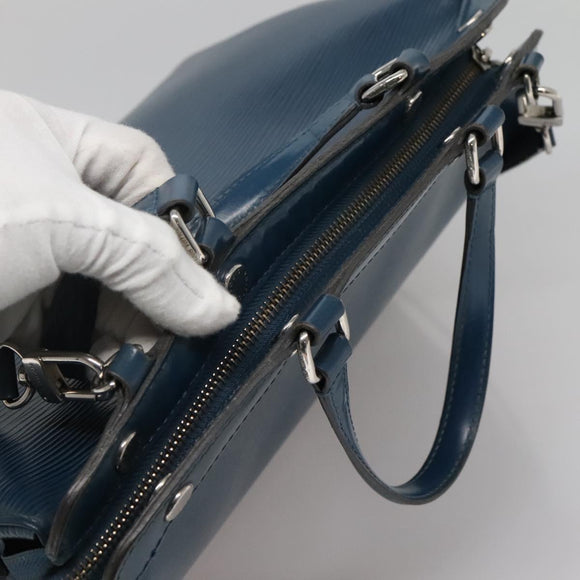 LOUIS VUITTON Epi Blair MM Hand Bag 2way Safir M40964 LV Auth 129726