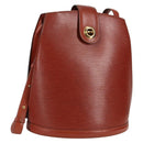 LOUIS VUITTON Epi Cluny Shoulder Bag Brown M52253 LV Auth 129727-1
