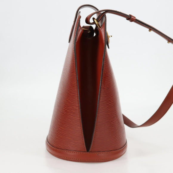 LOUIS VUITTON Epi Cluny Shoulder Bag Brown M52253 LV Auth 129727