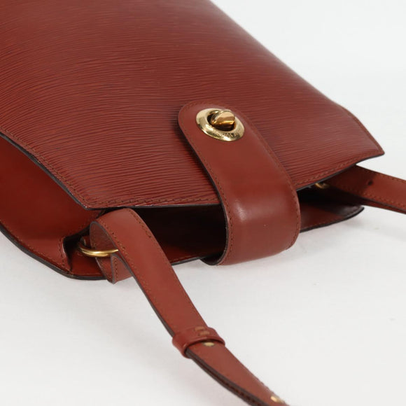 LOUIS VUITTON Epi Cluny Shoulder Bag Brown M52253 LV Auth 129727