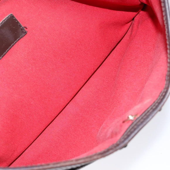 LOUIS VUITTON Damier Ebene Bloomsbury PM Shoulder Bag N42251 LV Auth 129730