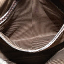 LOUIS VUITTON Cuir Bequia Porte Documents Vertical Bag Dark Brown LV Auth 129732-23