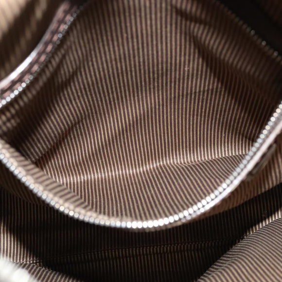 LOUIS VUITTON Cuir Bequia Porte Documents Vertical Bag Dark Brown LV Auth 129732