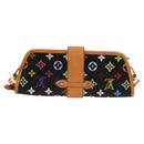 LOUIS VUITTON Monogram Multicolor Shirley Shoulder Bag Black M40050 Auth 129733V-2