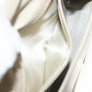 CHANEL Matelasse Chain Shoulder Bag Lamb Skin Ivory Gold CC Auth 129736-21