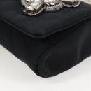 CHANEL Matelasse Chain Shoulder Bag Nylon Black CC Auth 129738V-15