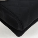 CHANEL Matelasse Chain Shoulder Bag Nylon Black CC Auth 129738V-16