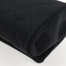 CHANEL Matelasse Chain Shoulder Bag Nylon Black CC Auth 129738V-17